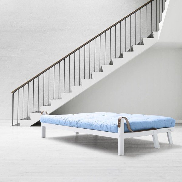 Canapea extensibilă Karup Poetry White/Celeste/Gris-image-1