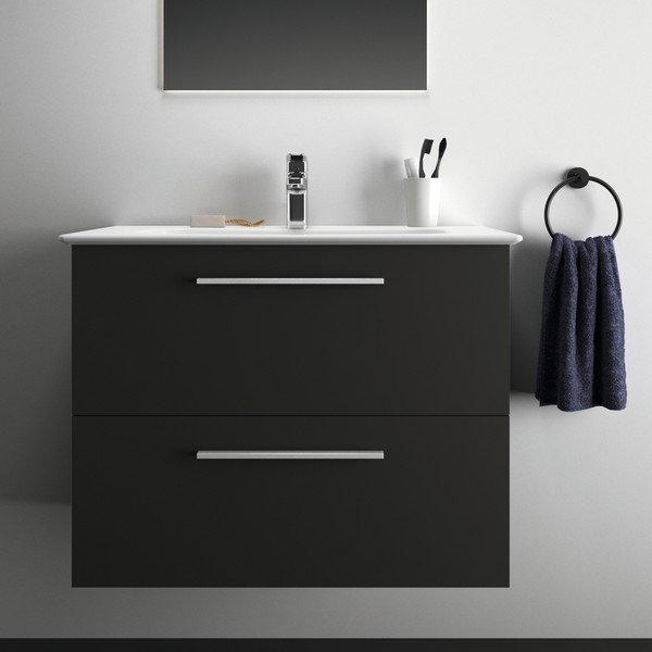 Dulap sub chiuvetă gri antracit suspendat 80x63 cm i.Life A – Ideal Standard-image-1