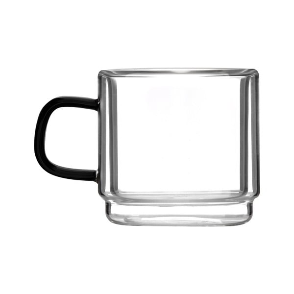 Căni 2 buc. pentru espresso din sticlă 80 ml Carbon – Vialli Design-image-3