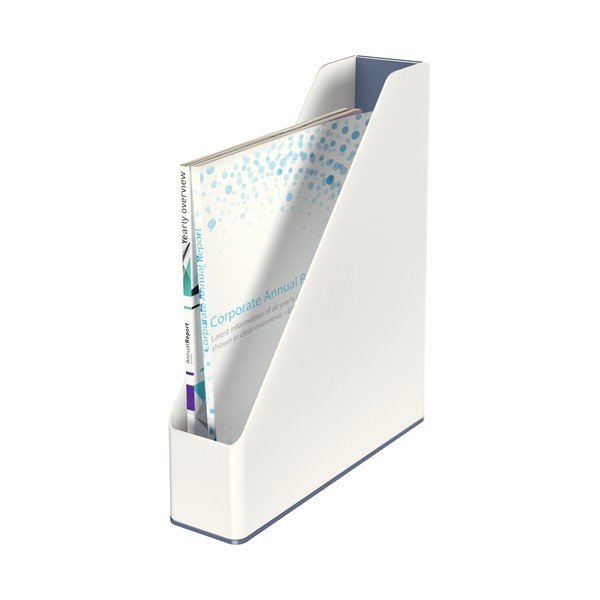 Suport de reviste Leitz WOW, alb-gri-image-2