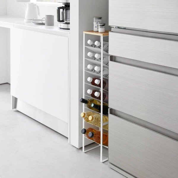 Raft pentru sticle de vin alb din metal număr de sticle 16 20x88,5x19 cm Tower – YAMAZAKI-image-3