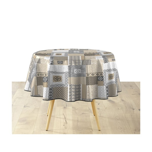 Față de masă lavabilă din PVC ø 160 cm Costa – douceur d'intérieur