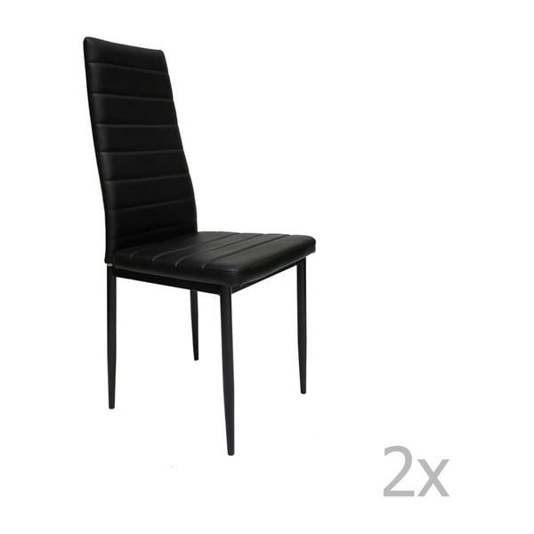 Set 2 scaune Esidra Salvator, negru