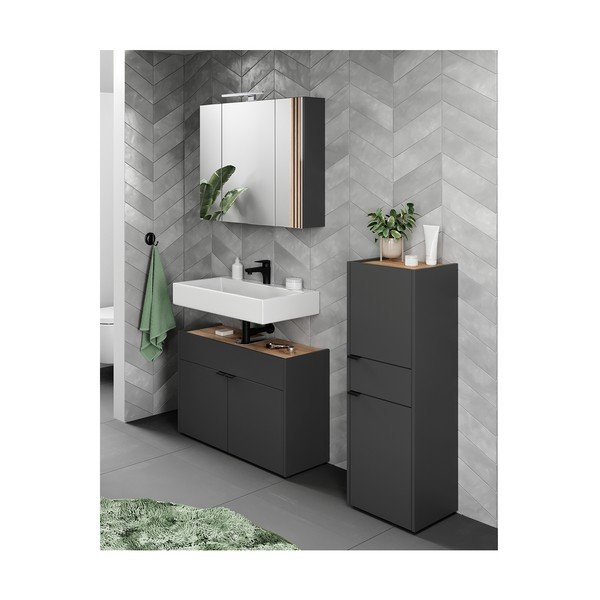 Set mobilă de baie gri antracit Forano – Germania-image-2