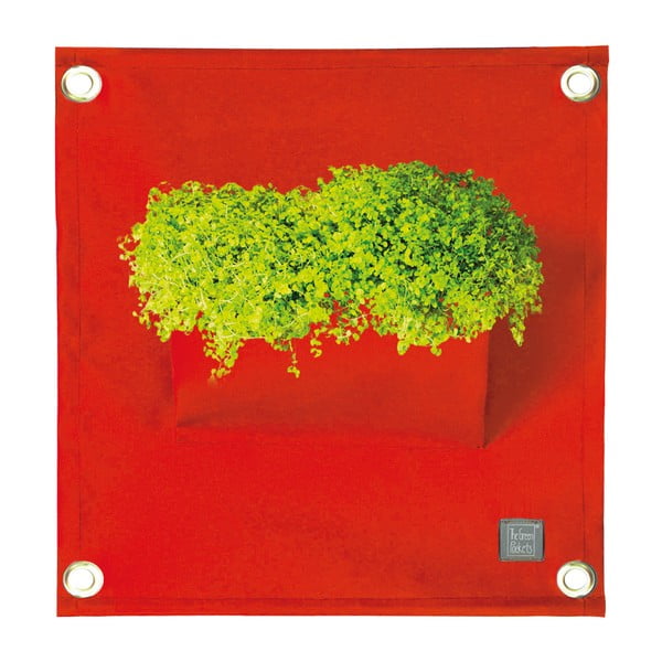 Ghiveci pentru flori The Green Pockets Amma, 45 x 50 cm, roșu