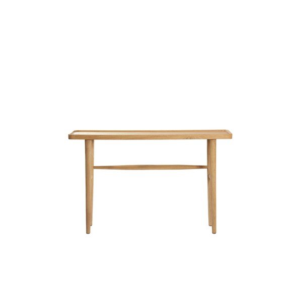 Masă consolă în culoare naturală din lemn de mango 30x120 cm Qiano – Light & Living-image-1