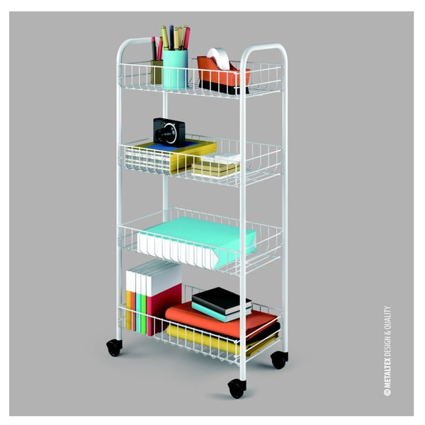 Raft mobil din metal alb 41x84 cm Pisa - Metaltex-image-2