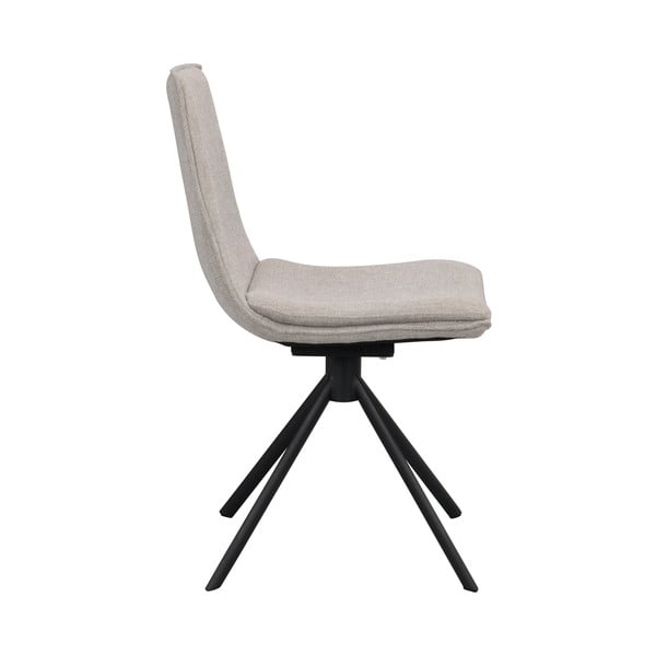 Scaune de dining bej rotative 2 buc. Lowell - Rowico-image-4