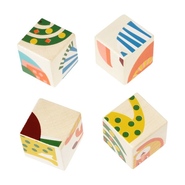 Cuburi din lemn Wild Wonders – Rex London-image-2