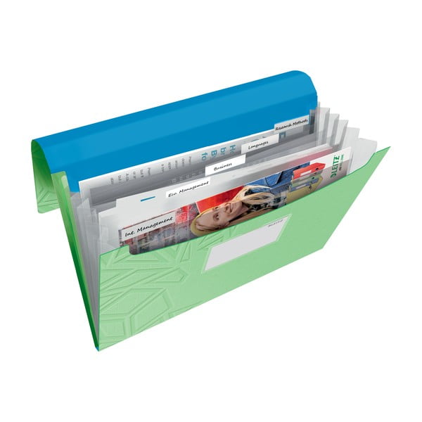 Mapă compartimentată Leitz, verde-image-1