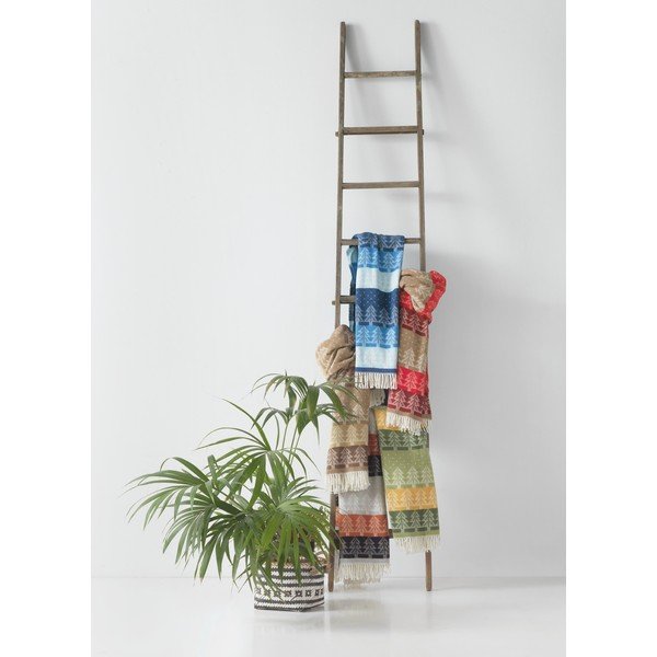 Pled din amestec de bumbac Euromant Moss, 140 x 180 cm, maro-image-1