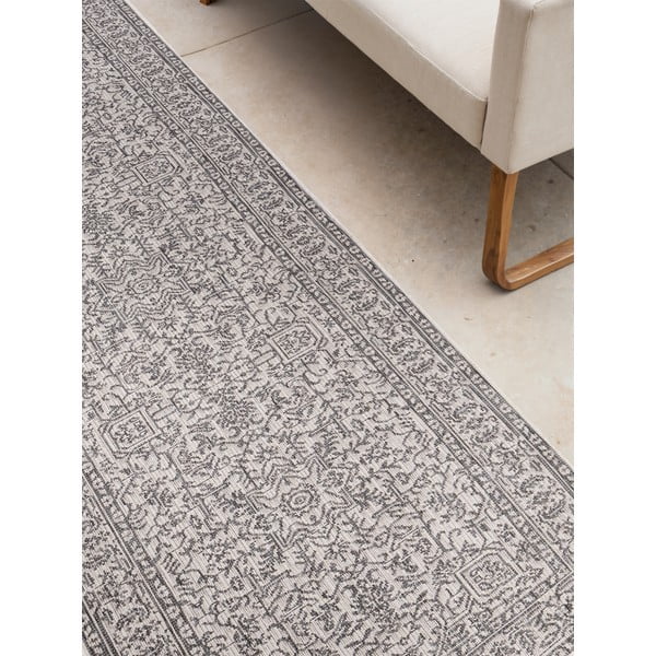 Covor tip traversă pentru interior și exterior gri/fildeș 80x250 cm Duet Kona – NORTHRUGS-image-4