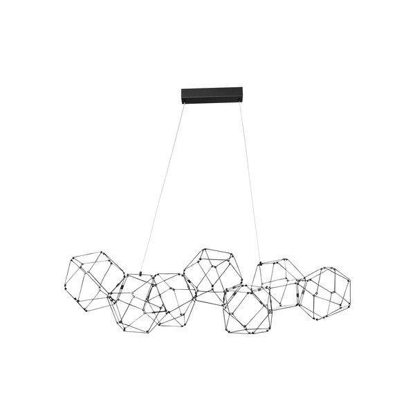 Lustră neagră LED din aluminiu Nebula – Nova Luce