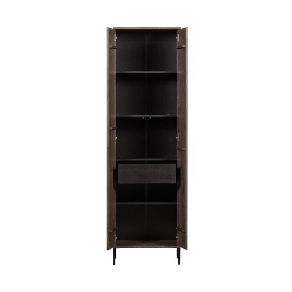 Dulap maro cu aspect de lemn de frasin 60x210x42 cm Gravure – WOOOD-image-3