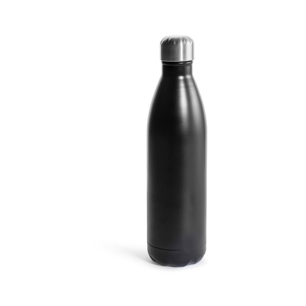 Sticlă termică din inox Sagaform Hot&Cold, 750 ml, negru