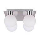 Plafonieră argintie cu abajur din sticlă 25x25 cm Oden – Candellux Lighting