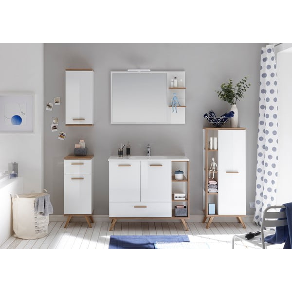 Oglindă de perete cu raft 100x75 cm Set 923 - Pelipal-image-3