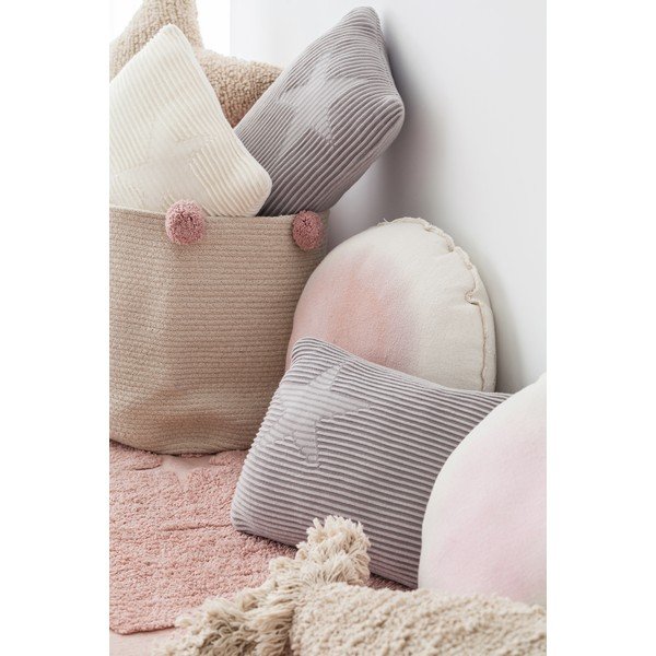 Coș de jucării pentru copii crem din material textil ø 30x30 cm Bubbly – Lorena Canals-image-2