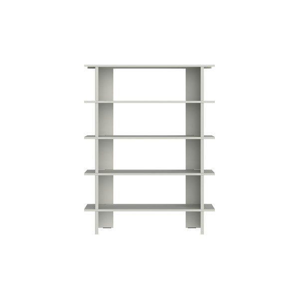 Bibliotecă gri deschis din metal 120x156x37 cm Hes – noo.ma-image-2