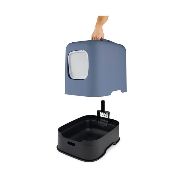 Litieră pentru pisici albastru-închis 40x51 cm Biala – Rotho-image-2