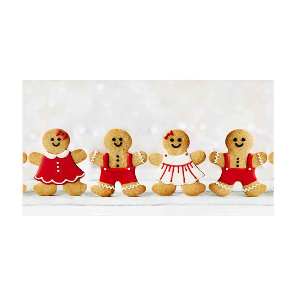 Traversă de masă Crido Consulting Happy Gingerbreads, lungime 100 cm