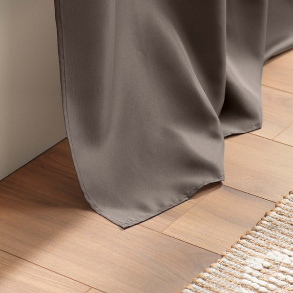 Draperie maro 140x260 cm Essentiel – douceur d'intérieur-image-3