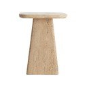 Măsuță auxiliară cu blat din piatră 40x40 cm Kepami – Light & Living