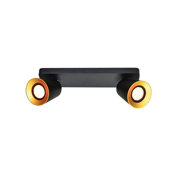 Plafonieră neagră cu abajur din metal 9x31 cm Elli – GTV