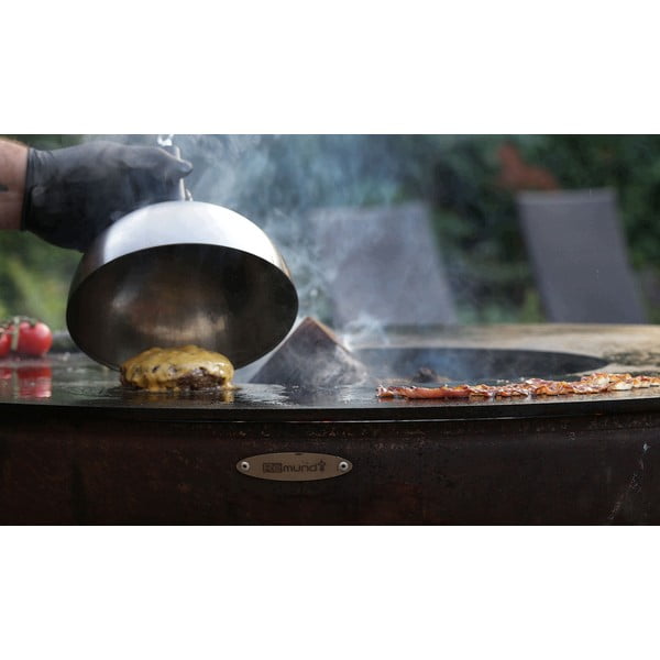 Vatră / grătar pe lemne de exterior Remundi Nero M, ø 82 cm, maro-image-3