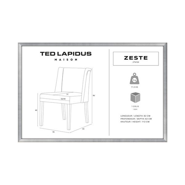 Scaun din lemn de fag Ted Lapidus Maison Zeste cu picioare maro închis, verde deschis-image-1