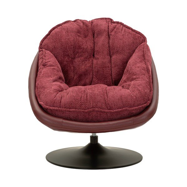 Fotoliu burgundy pivotant Retro Style – Mauro Ferretti-image-2