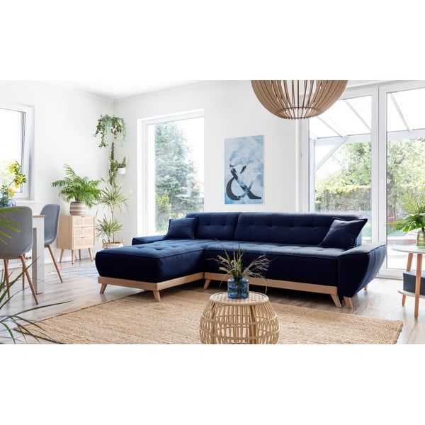 Colțar variabil extensibil Miuform Dazzling Daisy, albastru petrol-image-3