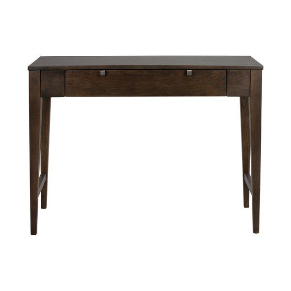 Masă consolă în culoare naturală închisă din lemn de stejar 40x100 cm Confetti – Rowico-image-2