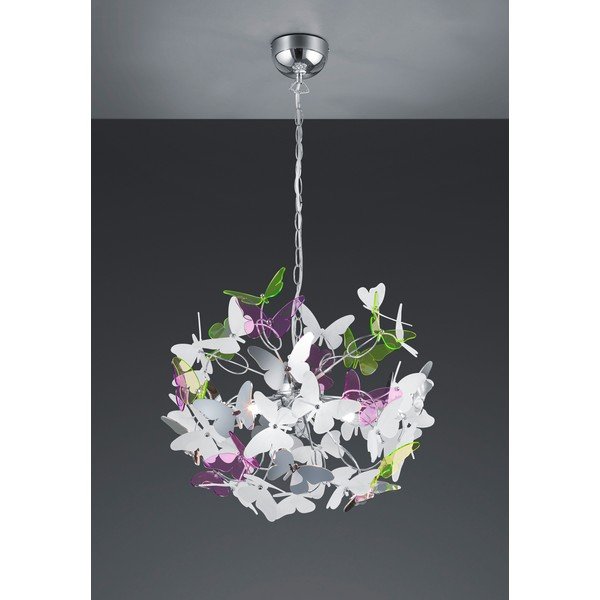 Lustră pentru copii cu abajur din plastic ø 50 cm Butterfly – Reality-image-3