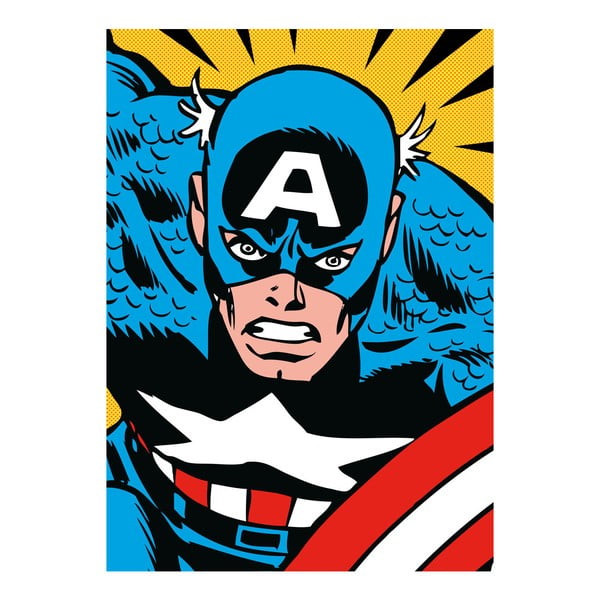 Poster Marvel Close Up - Captain America