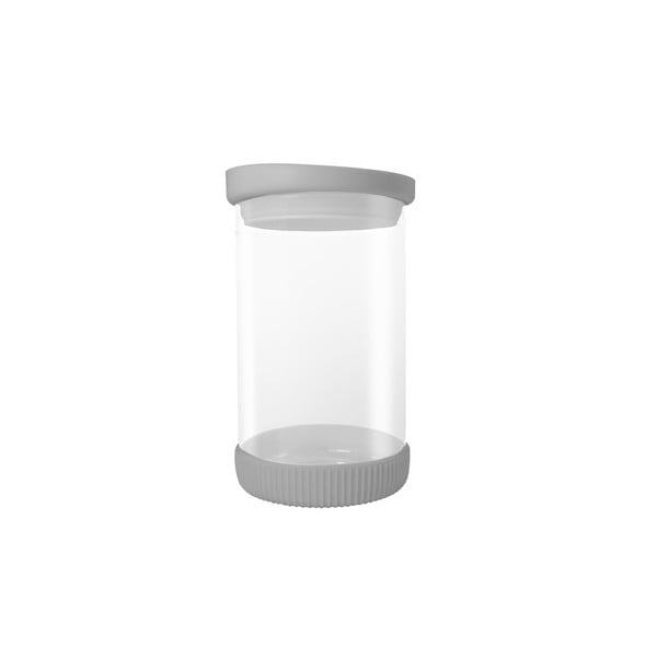 Recipient din sticlă JOCCA Container, 810 ml, capac gri