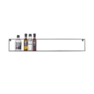 Raft WOOOD Meert, lungime 100 cm, negru