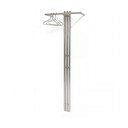 Cuier de perete argintiu din oțel 65 cm Senza – Spinder Design