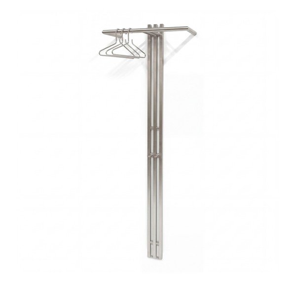 Cuier de perete argintiu din oțel 65 cm Senza – Spinder Design