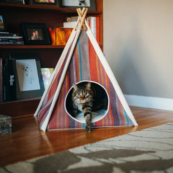 Cort teepee pentru animale de companie 63x63 cm Cozy Cove Desert – P.L.A.Y.-image-1
