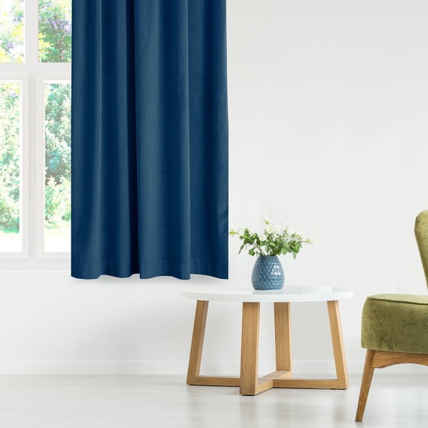 Draperie albastru-închis 200x175 cm Vila – Homede-image-1