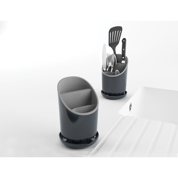 Suport tacâmuri, cuțite și alte ustensile Joseph Joseph Dock, gri-image-2