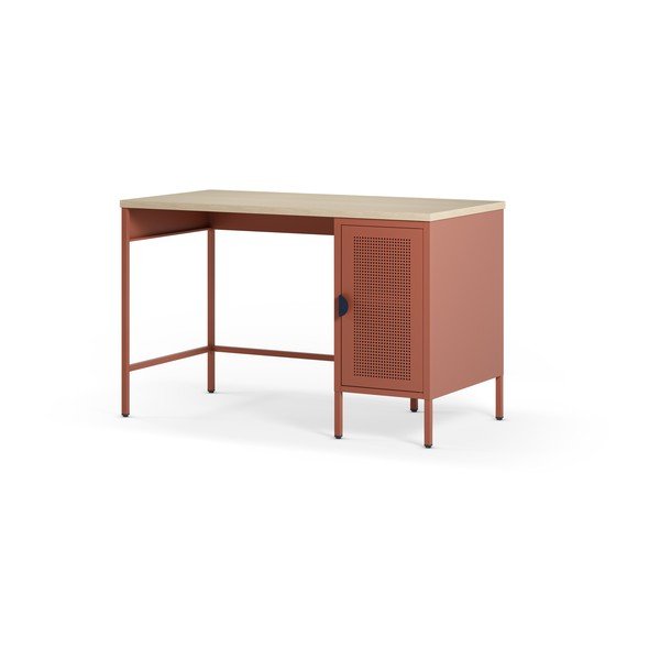 Birou cu blat cu aspect de lemn de stejar 60x120 cm Sayla – Marckeric-image-3
