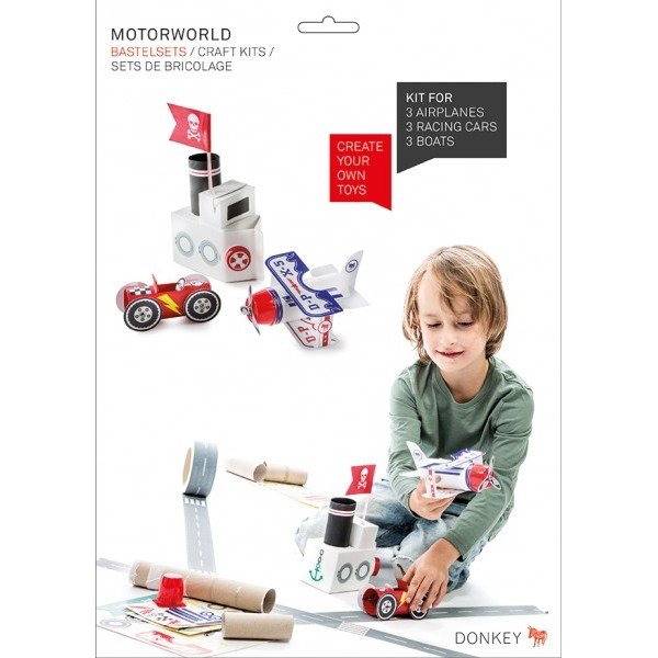 Joc din hârtie pentru copii Donkey Motoworld-image-1