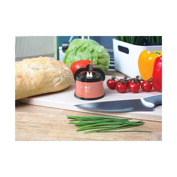 Dispozitiv de ascuțit cuțite cu ventuză Gift Company AnySharp, piersiciu-image-1