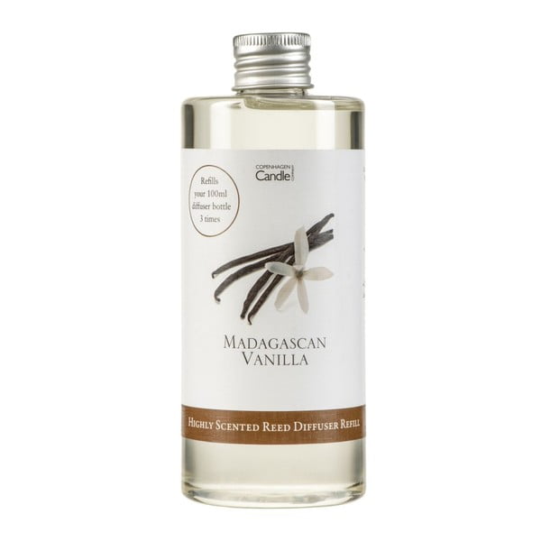 Rezervă difuzor parfum Copenhagen Candles Madagascan Vanilla Silver, 300 ml