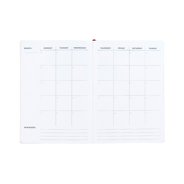 Agendă cu model de leopard A5 Busy B, 96 file, albastru deschis-image-4