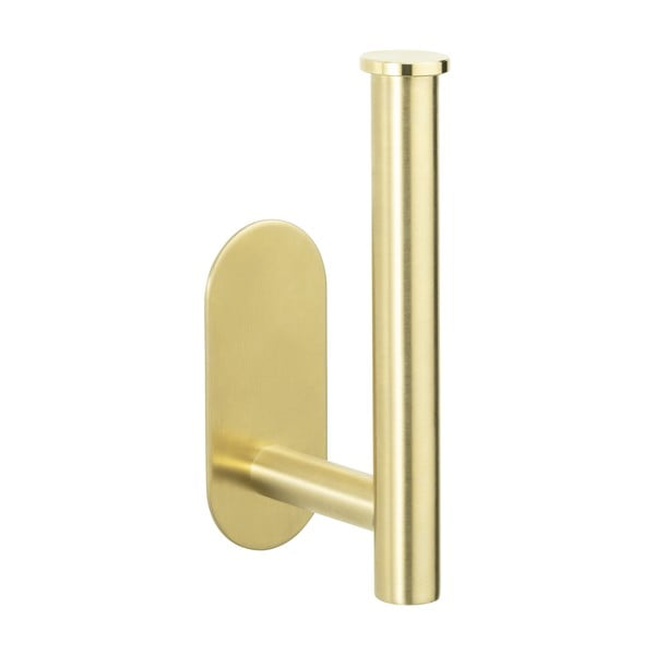Suport pentru hârtie igienică autoadeziv din oțel inoxidabil Orea Gold – Wenko-image-3