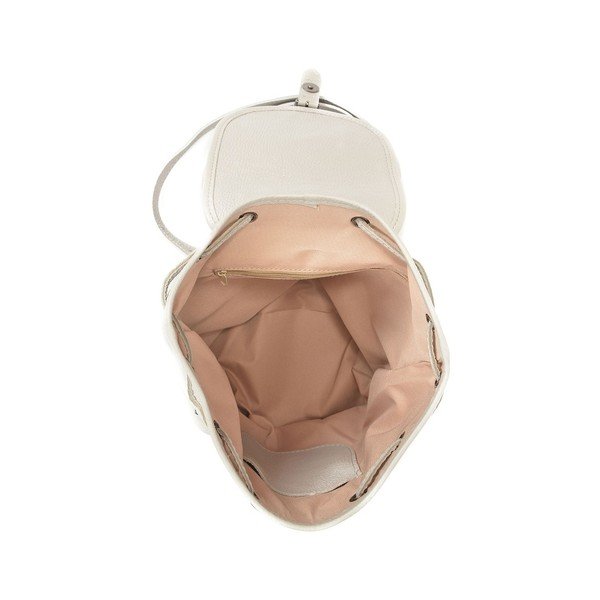 Rucsac din piele Luisa Vannini Doria, gri-image-1