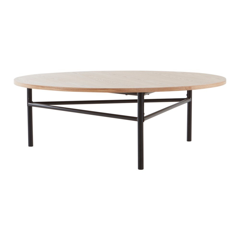 Măsuță de cafea în culoare naturală rotundă din metal ø 100 cm Valley – Jotex